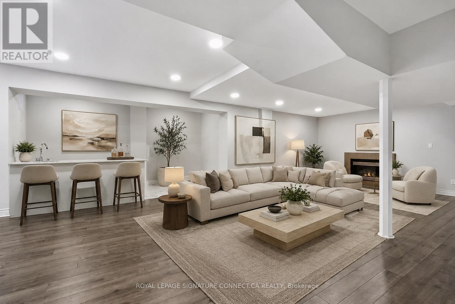 AI Staged Basement setup - 6 Lailey Crescent, Toronto, ON