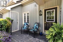 Deck and storage locker. - 