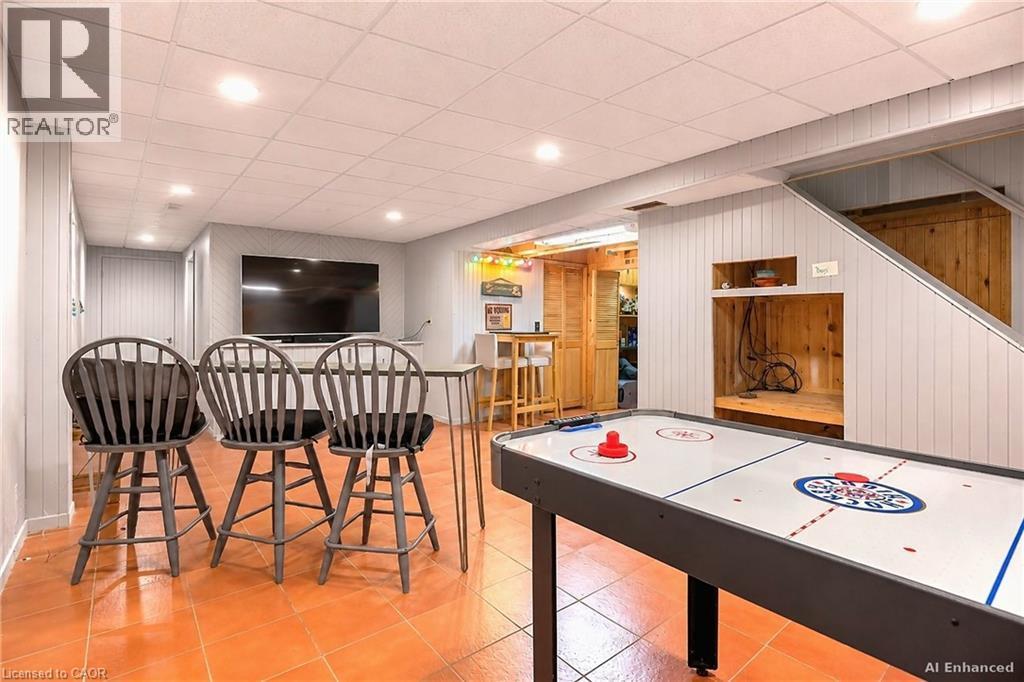 AI enhanced view of the basement. A large, finished space with numerous possiblities! - 115 Southwood Drive, Cambridge, ON