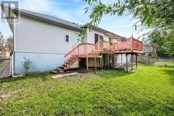rear yard with walkout basement - 