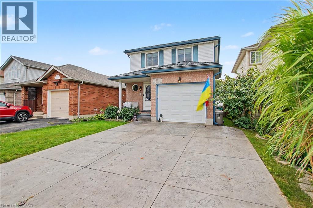 double private concrete driveway - 17 Bush Clover Crescent, Kitchener, ON