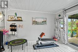 Enclosed 3 Season Sunroom with Patio Doors to Deck - 