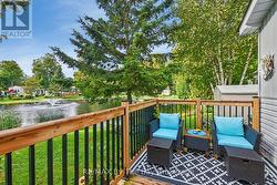 Deck with Views of the Pond, Gardens and Firepit - 