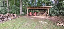 New Woodshed with wood - 