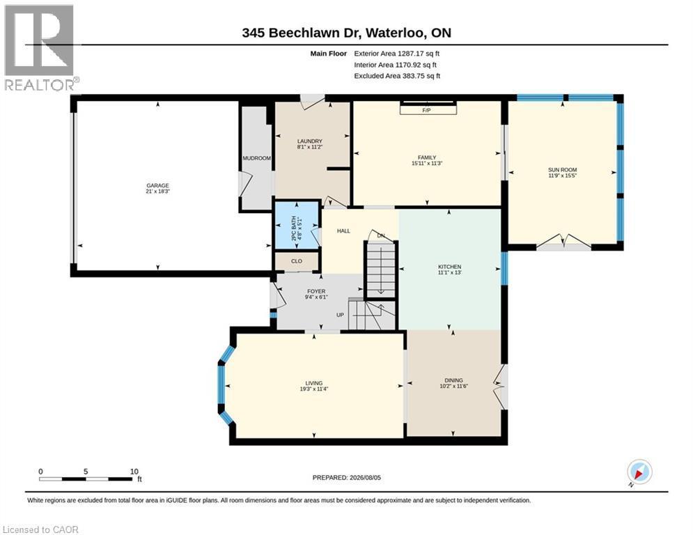 Floor plan - 345 Beechlawn Drive, Waterloo, ON