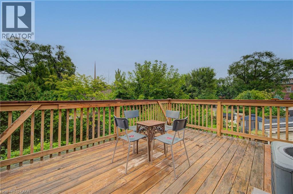 private deck from bedrrom 2 - 24 Hunt Street, Hamilton, ON