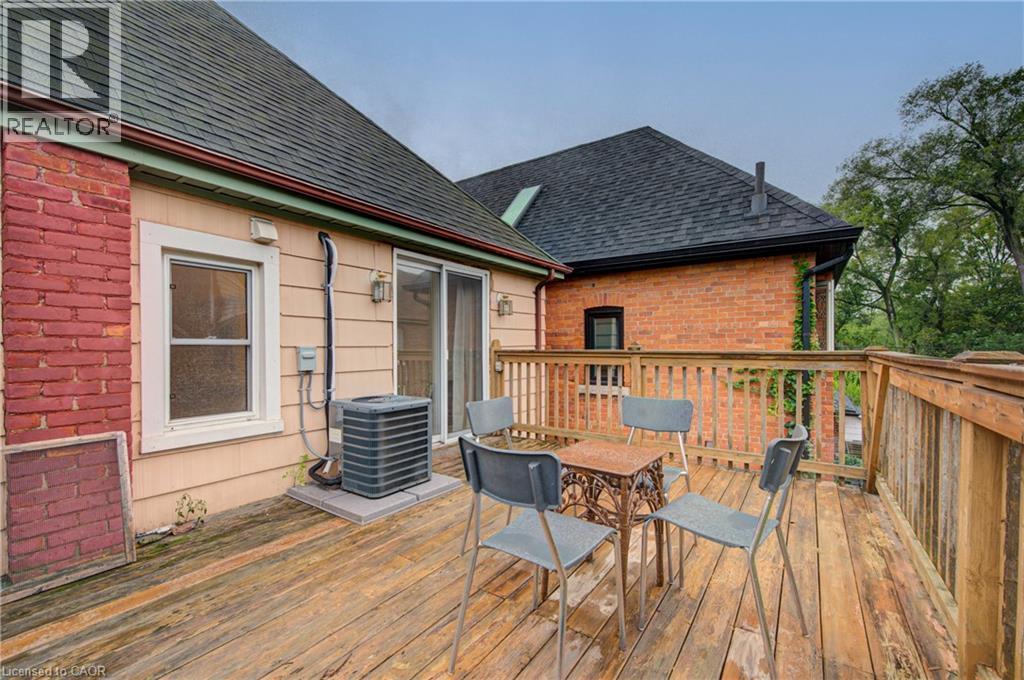 from Bedroom 2. Private deck overlooking backyard - 24 Hunt Street, Hamilton, ON