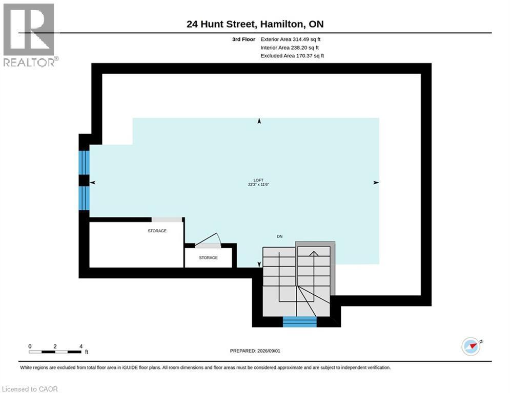 loft level - 24 Hunt Street, Hamilton, ON