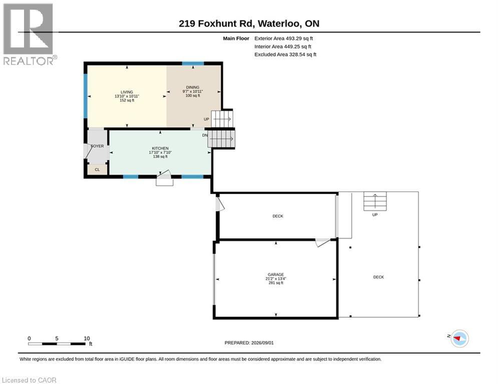 Floor plan - 219 Foxhunt Road, Waterloo, ON
