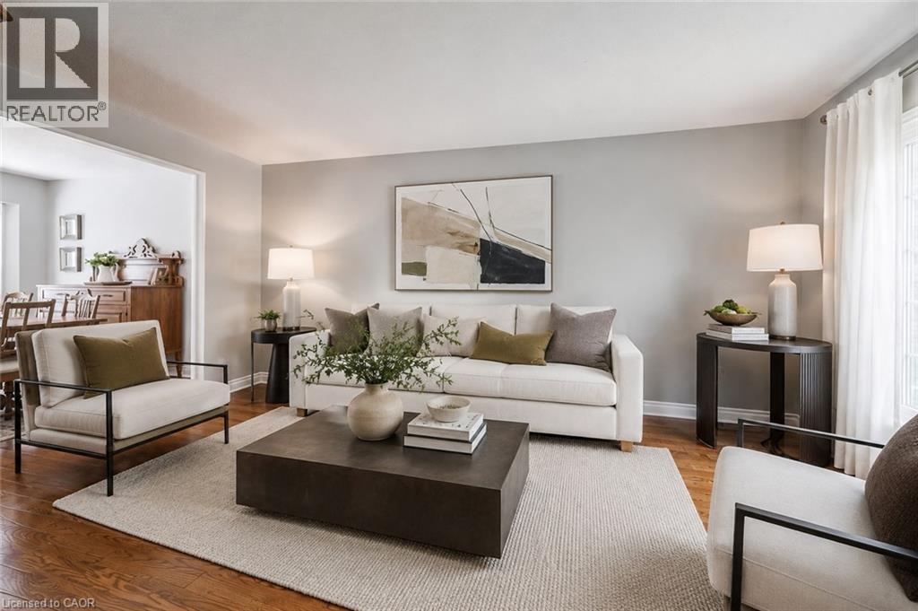 VIRTUALLY STAGED (next photo shows current furnishings) - 469 Westvale Drive, Waterloo, ON