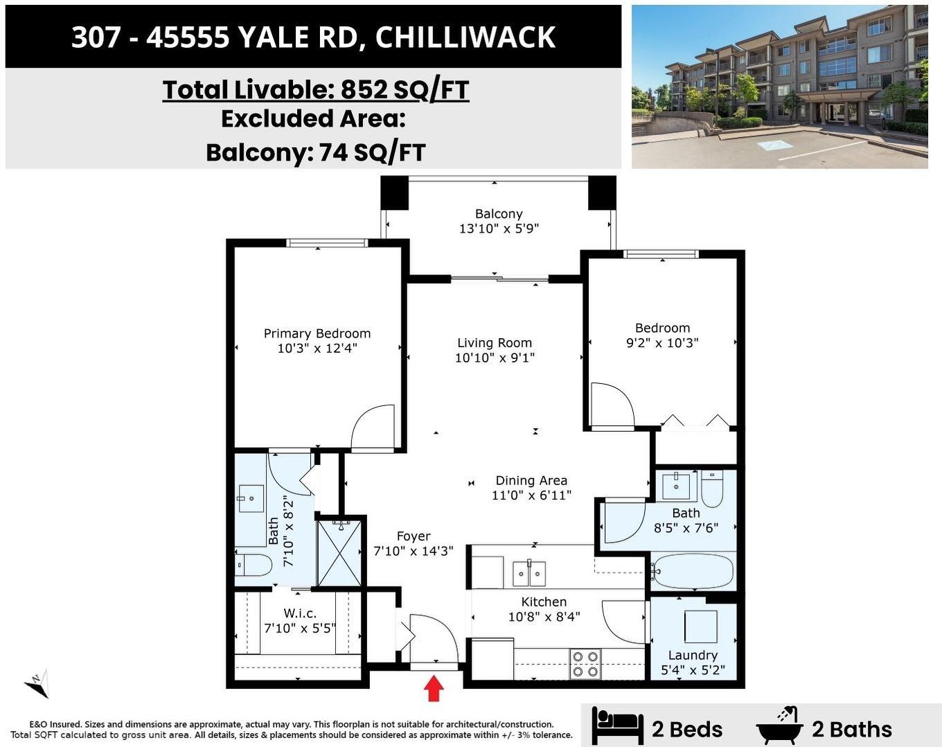 307-45555 Yale Road, Chilliwack, BC