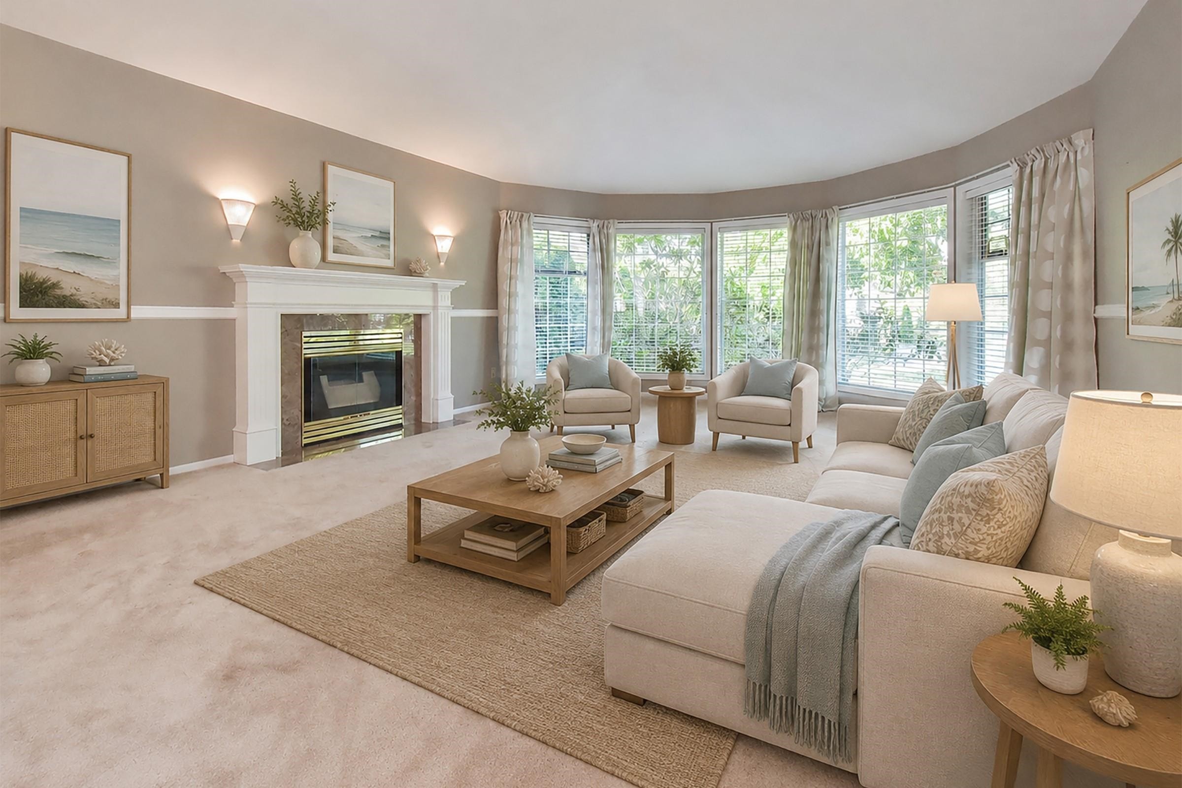 13056 22A Avenue, Surrey, BC - Indoor Photo Showing Living Room With Fireplace