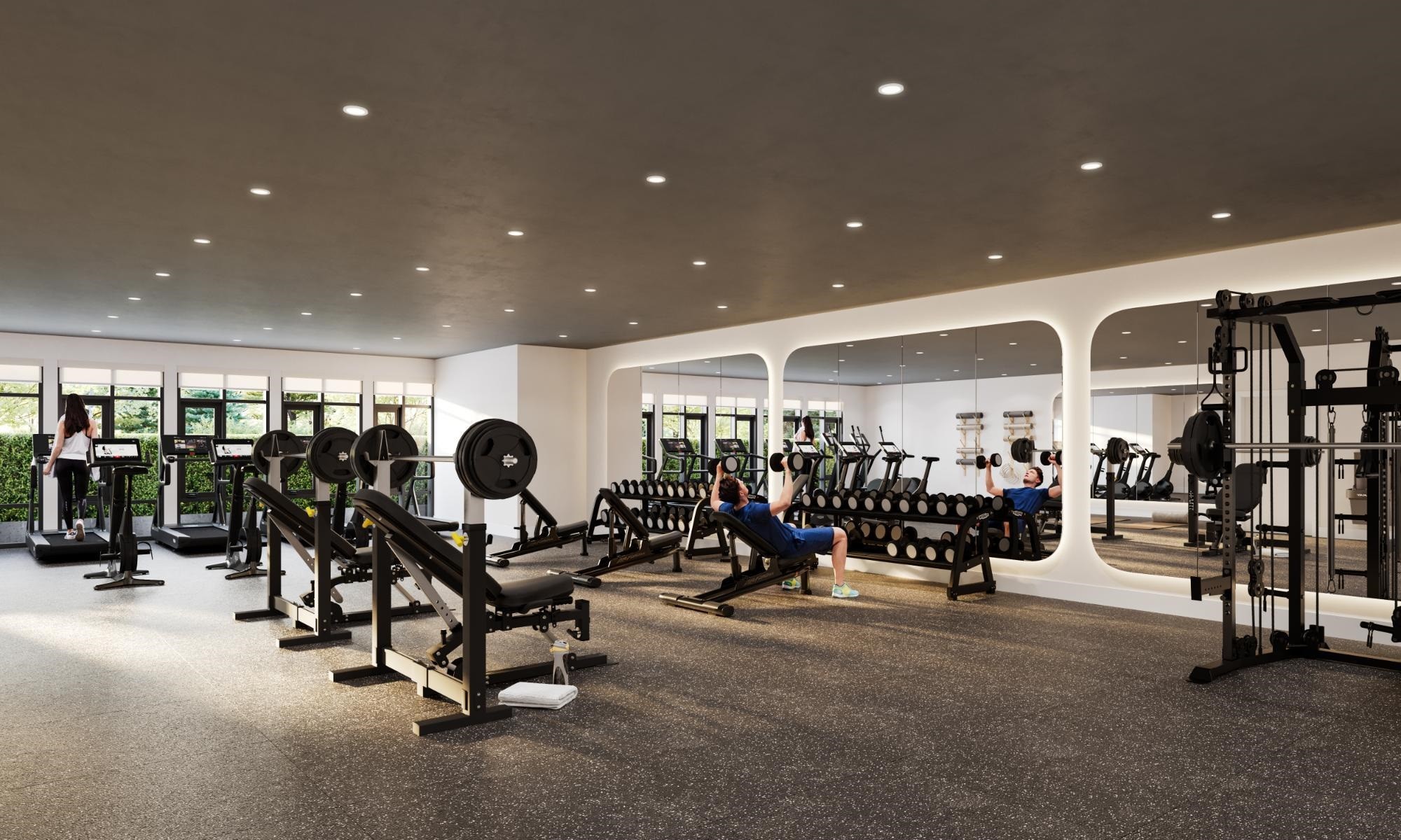 A614-18088 72 Avenue, Surrey, BC - Indoor Photo Showing Gym Room