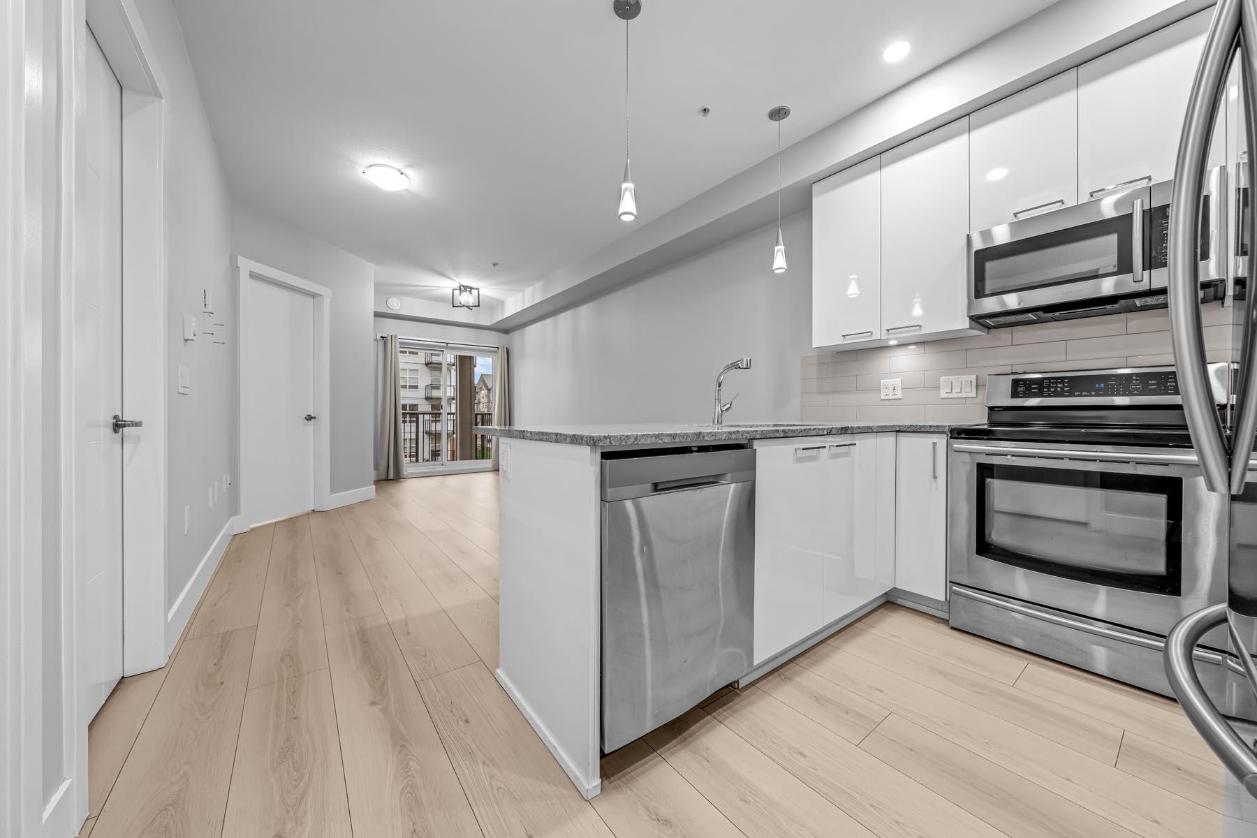 208-20175 53 Avenue, Langley, BC - Indoor Photo Showing Kitchen With Upgraded Kitchen