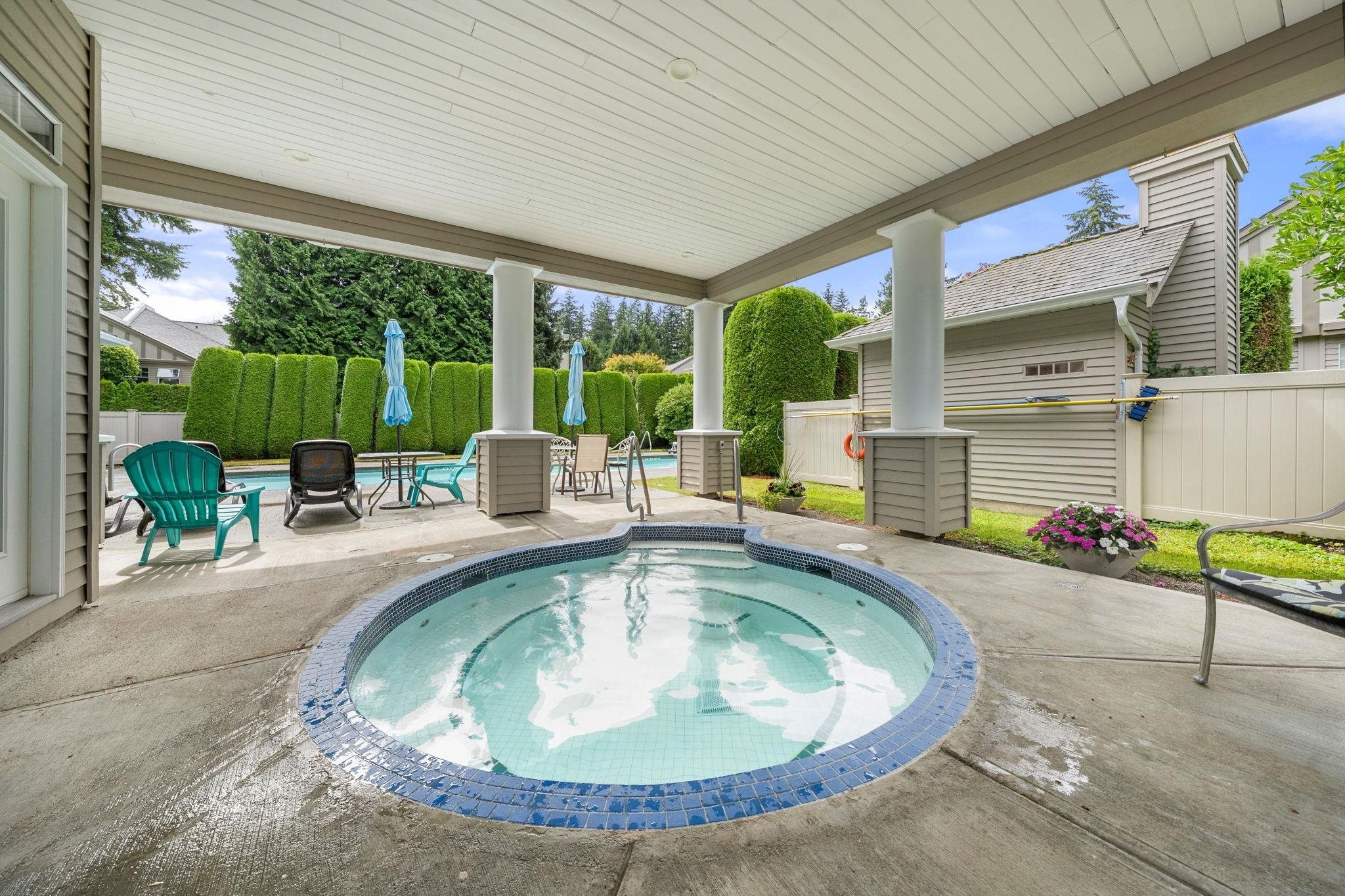 65-2533 152 Street, Surrey, BC - Outdoor With In Ground Pool With Deck Patio Veranda With Exterior