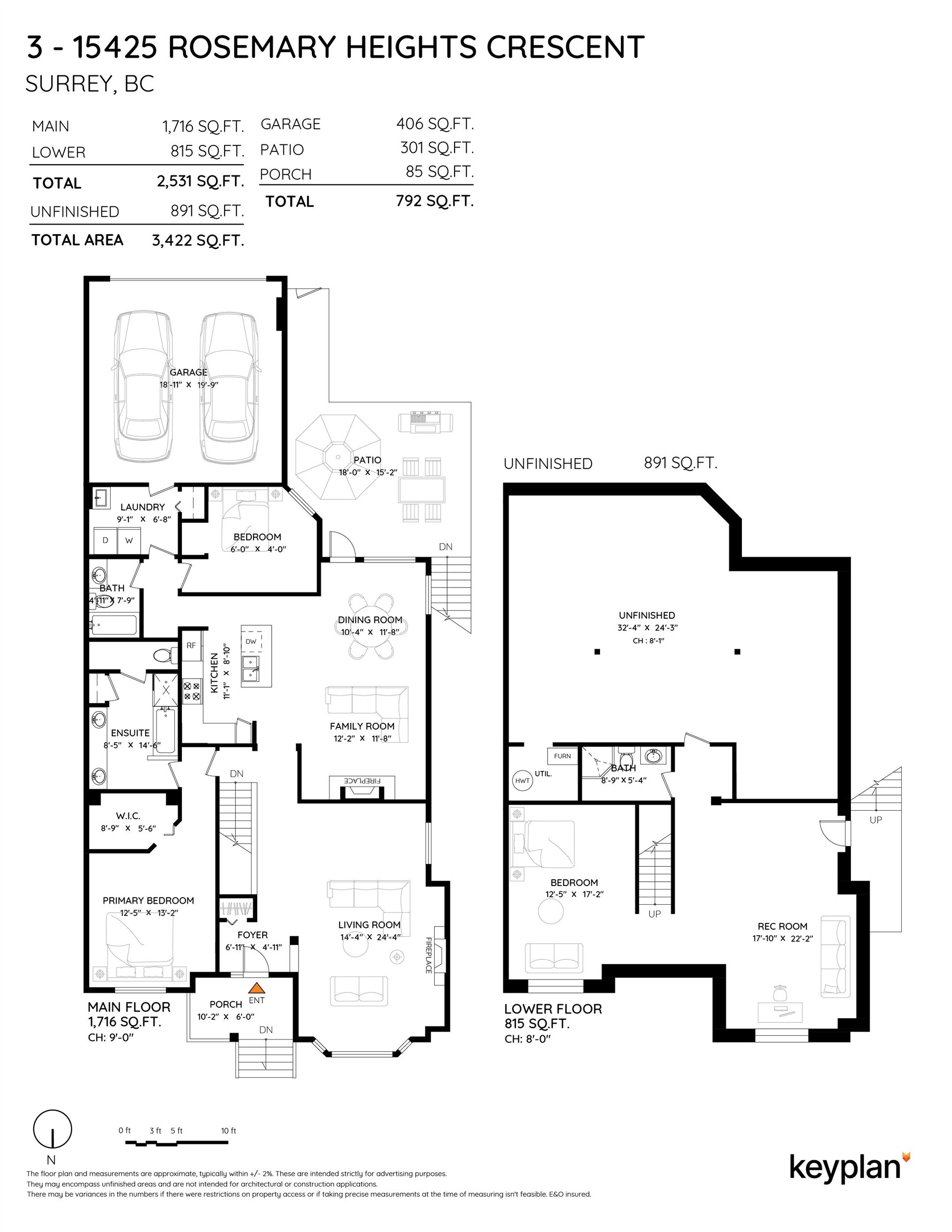 3-15425 Rosemary Heights Crescent, Surrey, BC