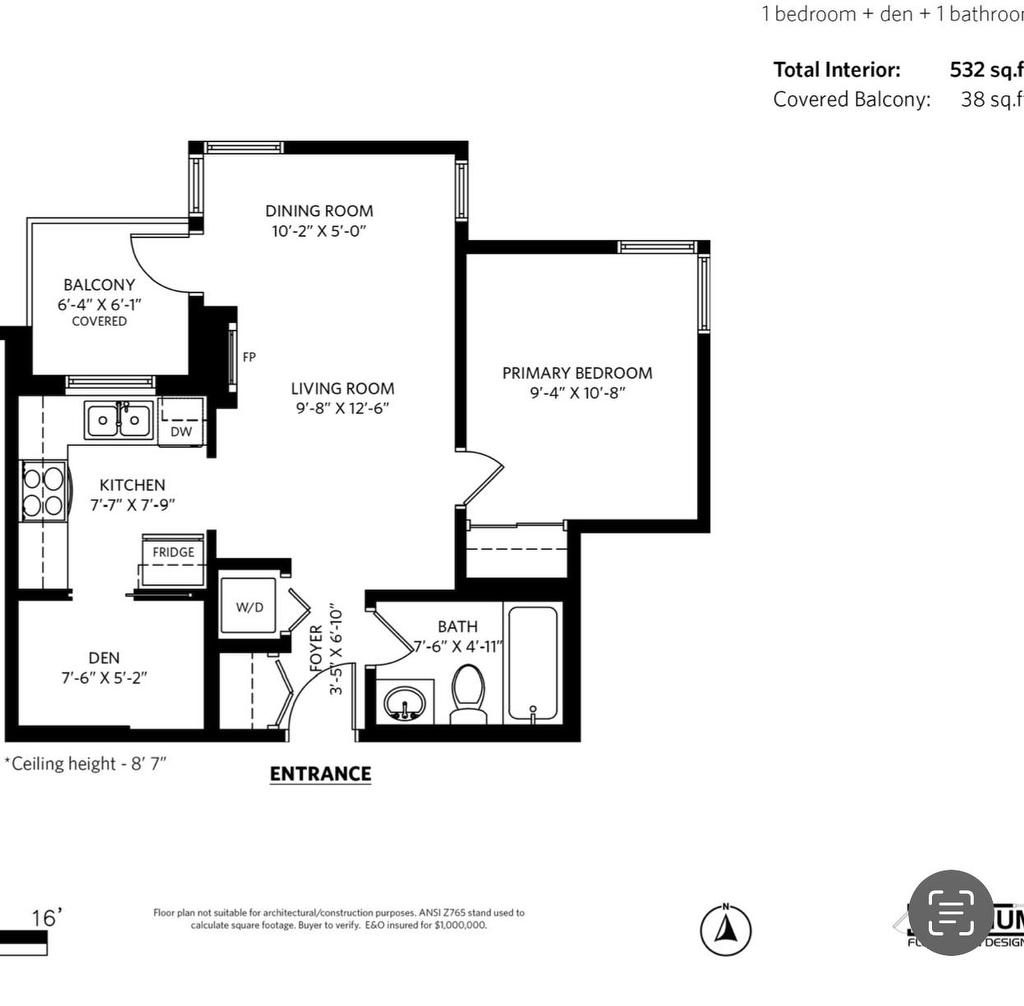 807-1238 Burrard Street, Vancouver, BC