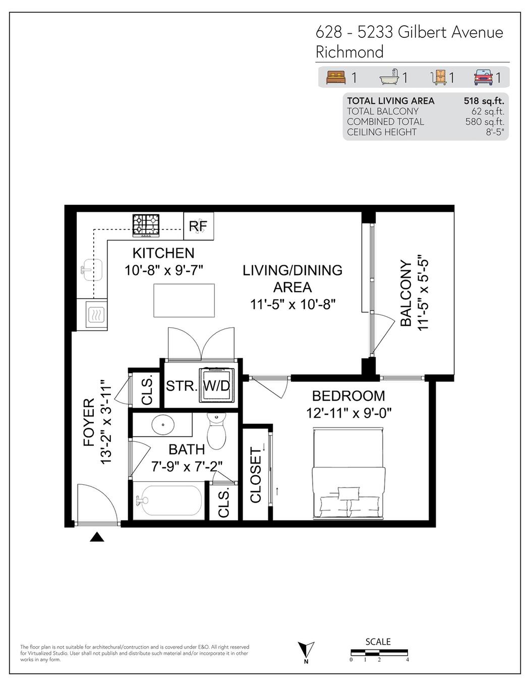 628-5233 Gilbert Road, Richmond, BC