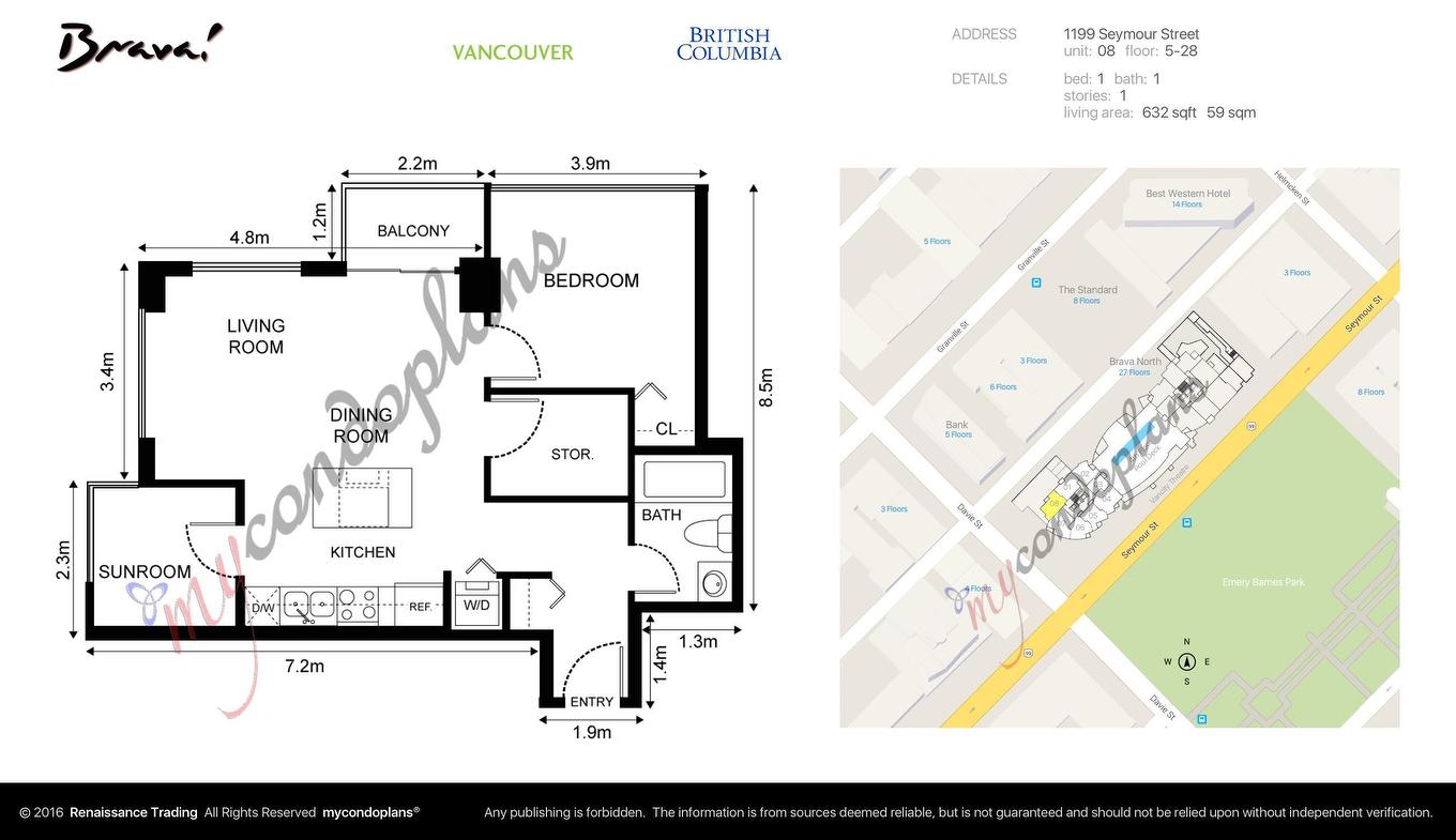 608-1199 Seymour Street, Vancouver, BC