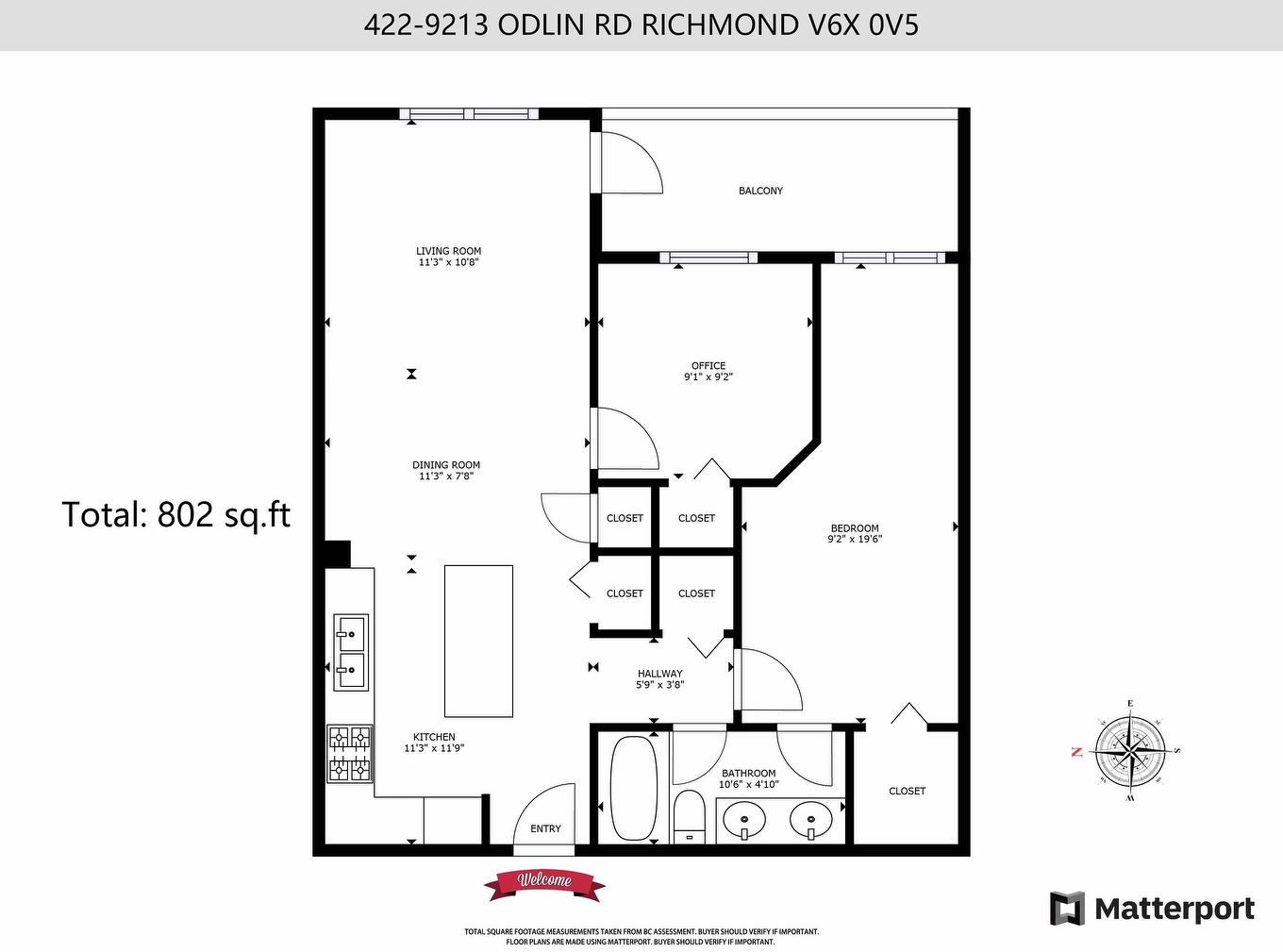 422-9213 Odlin Road, Richmond, BC