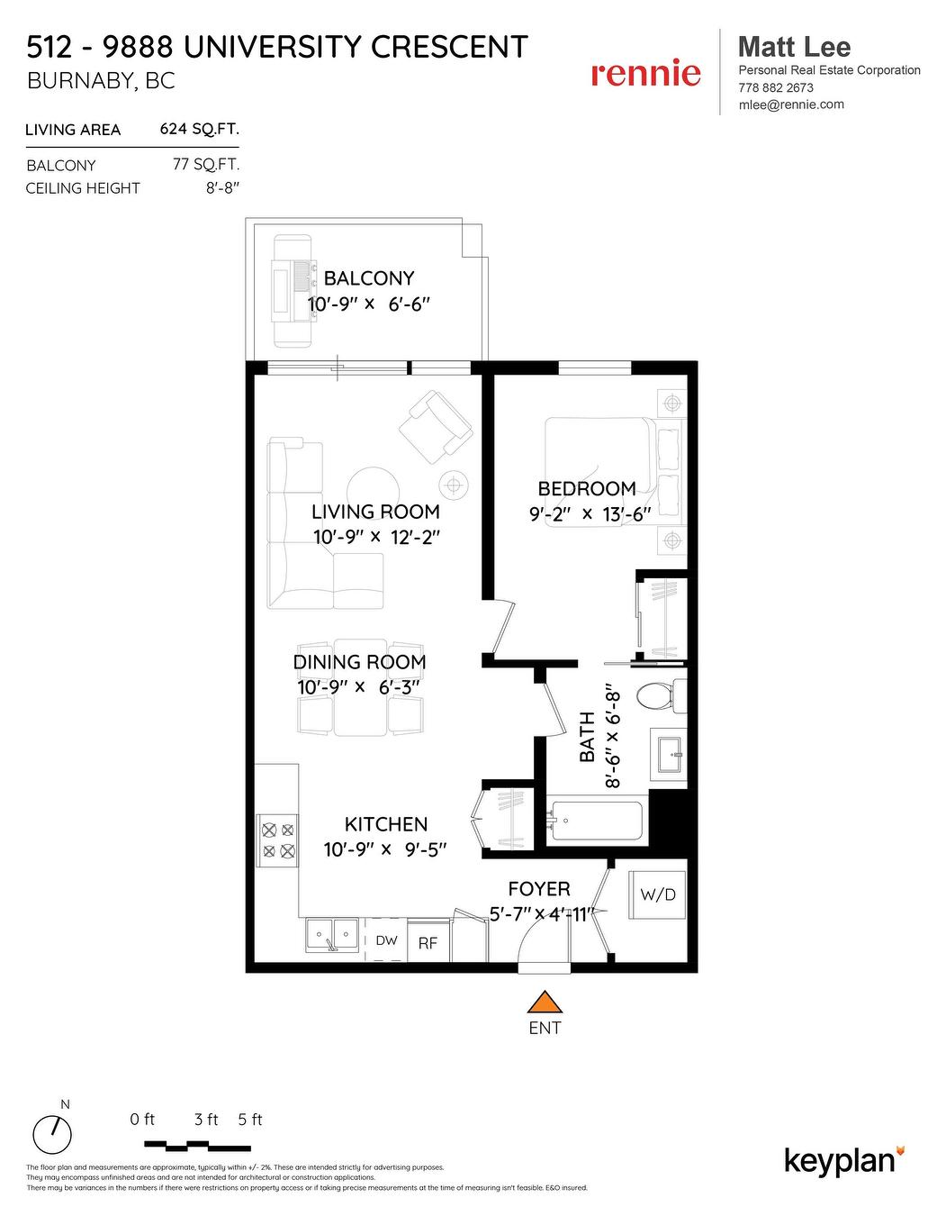 512-9888 University Crescent, Burnaby, BC