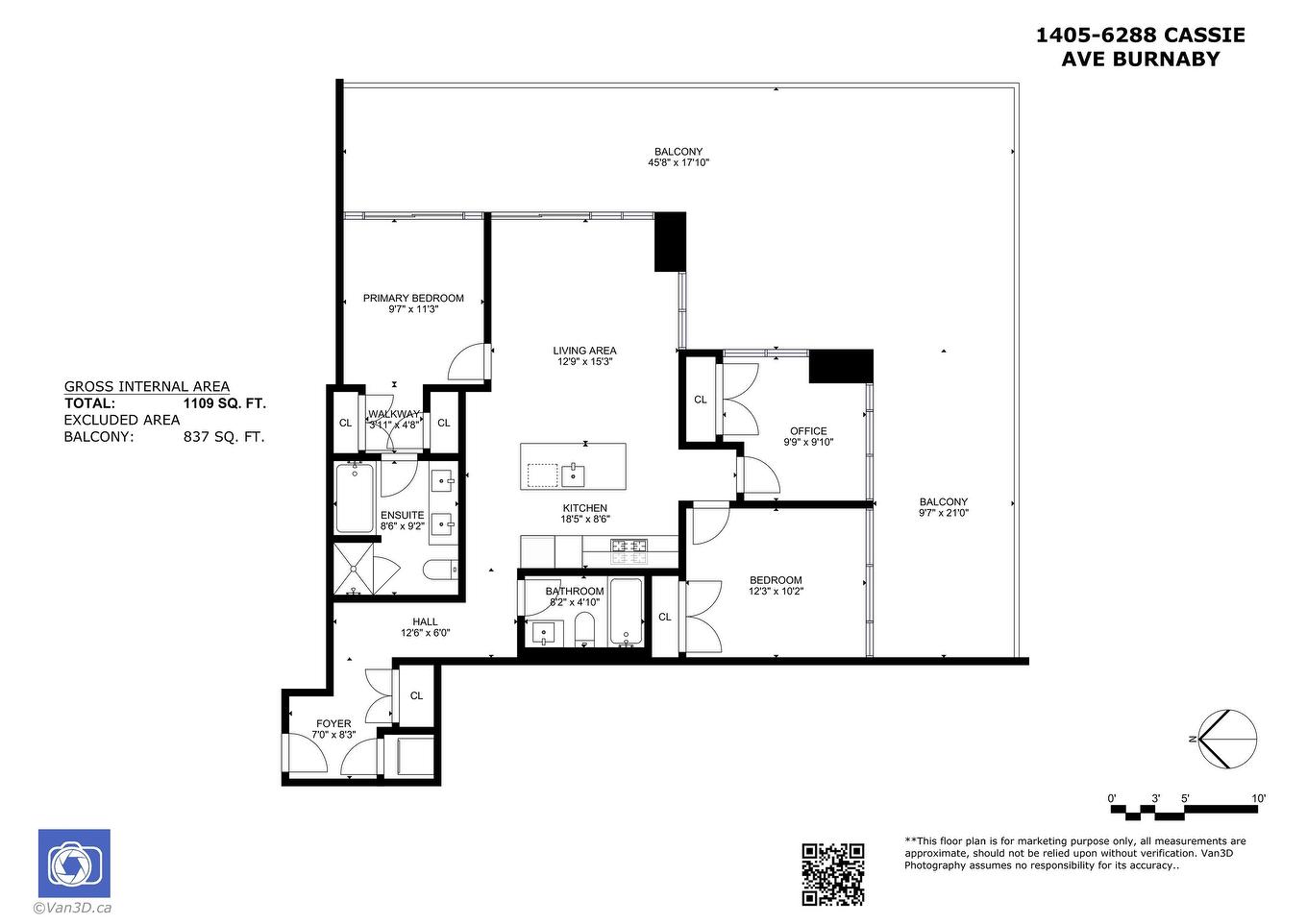 1405-6288 Cassie Avenue, Burnaby, BC