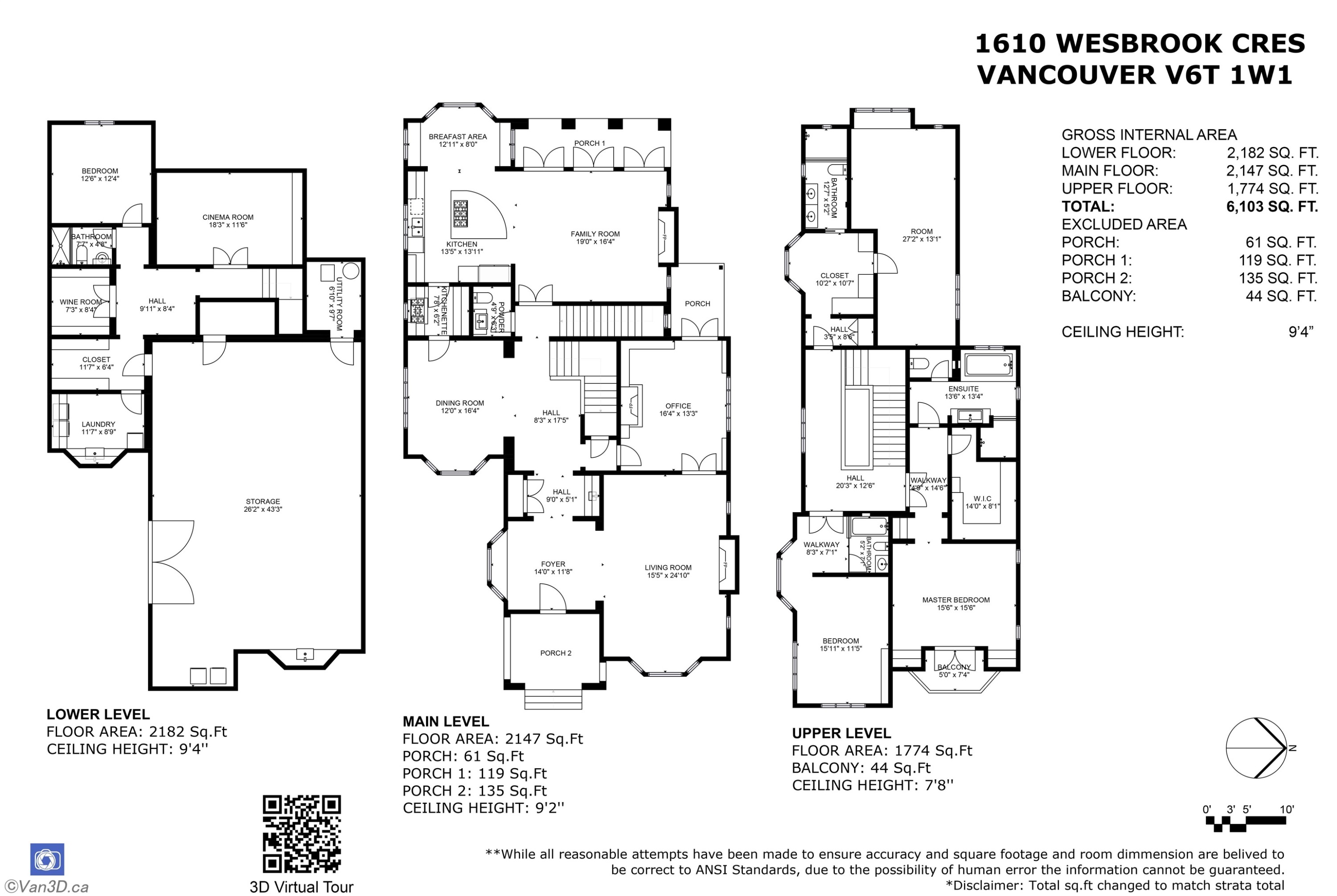 1610 Wesbrook Crescent, Vancouver, BC