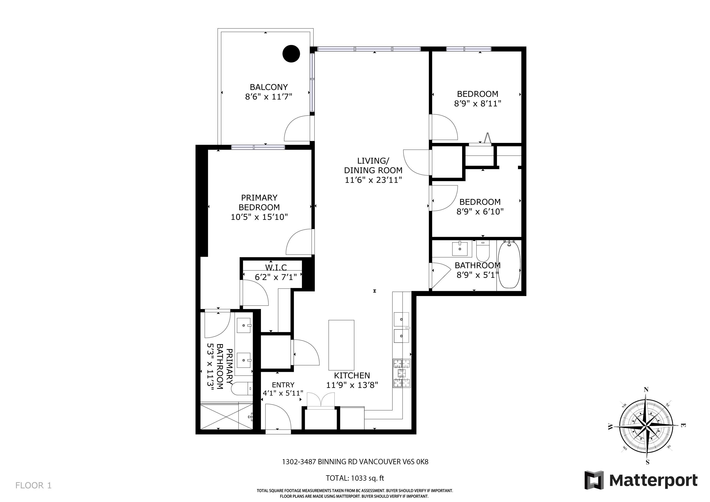 1302-3487 Binning Road, Vancouver, BC