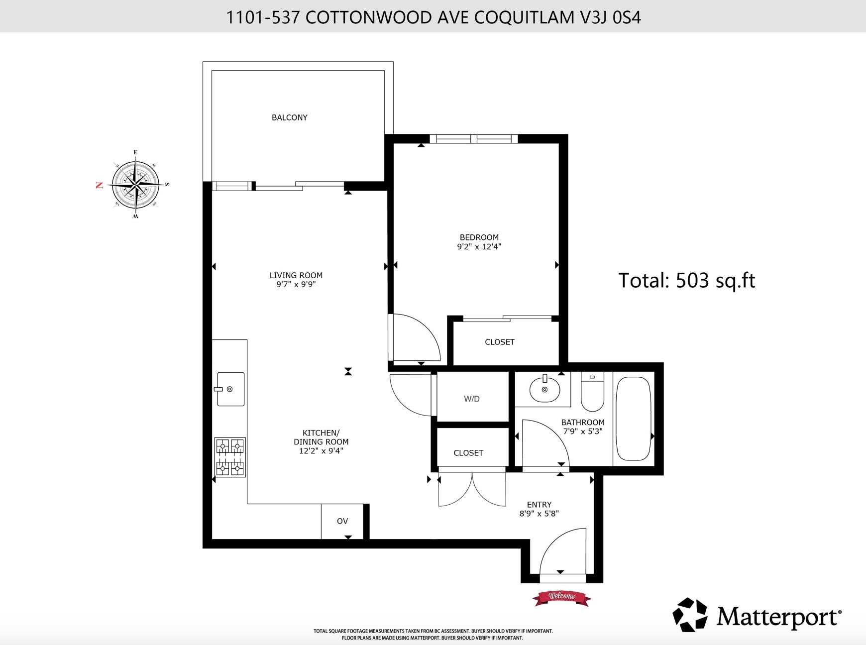 1101-537 Cottonwood Avenue, Coquitlam, BC