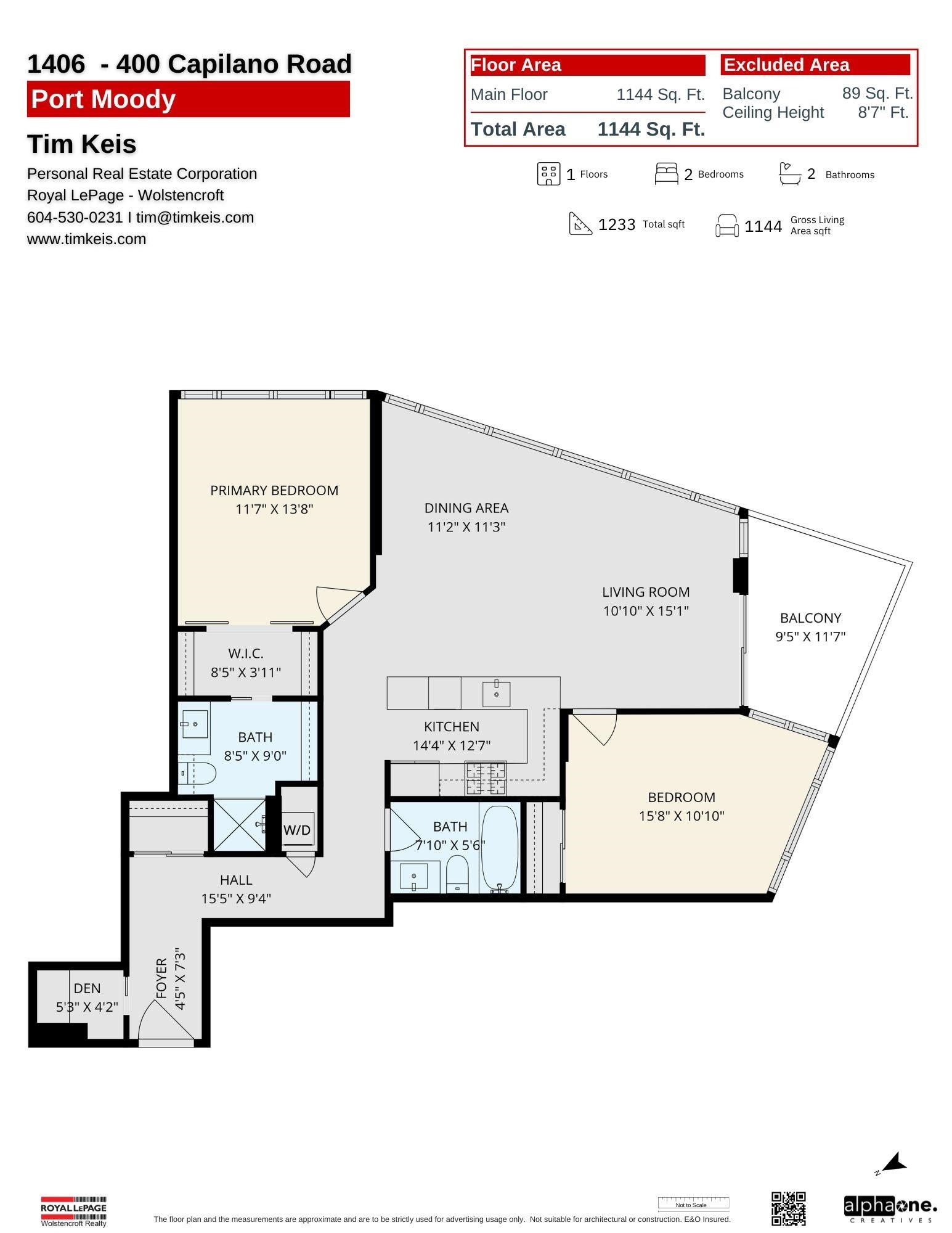 1406-400 Capilano Road, Port Moody, BC