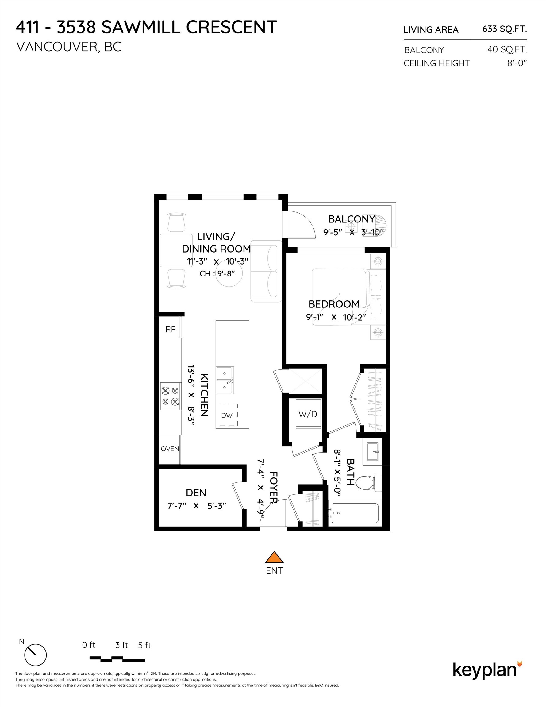 411-3538 Sawmill Crescent, Vancouver, BC