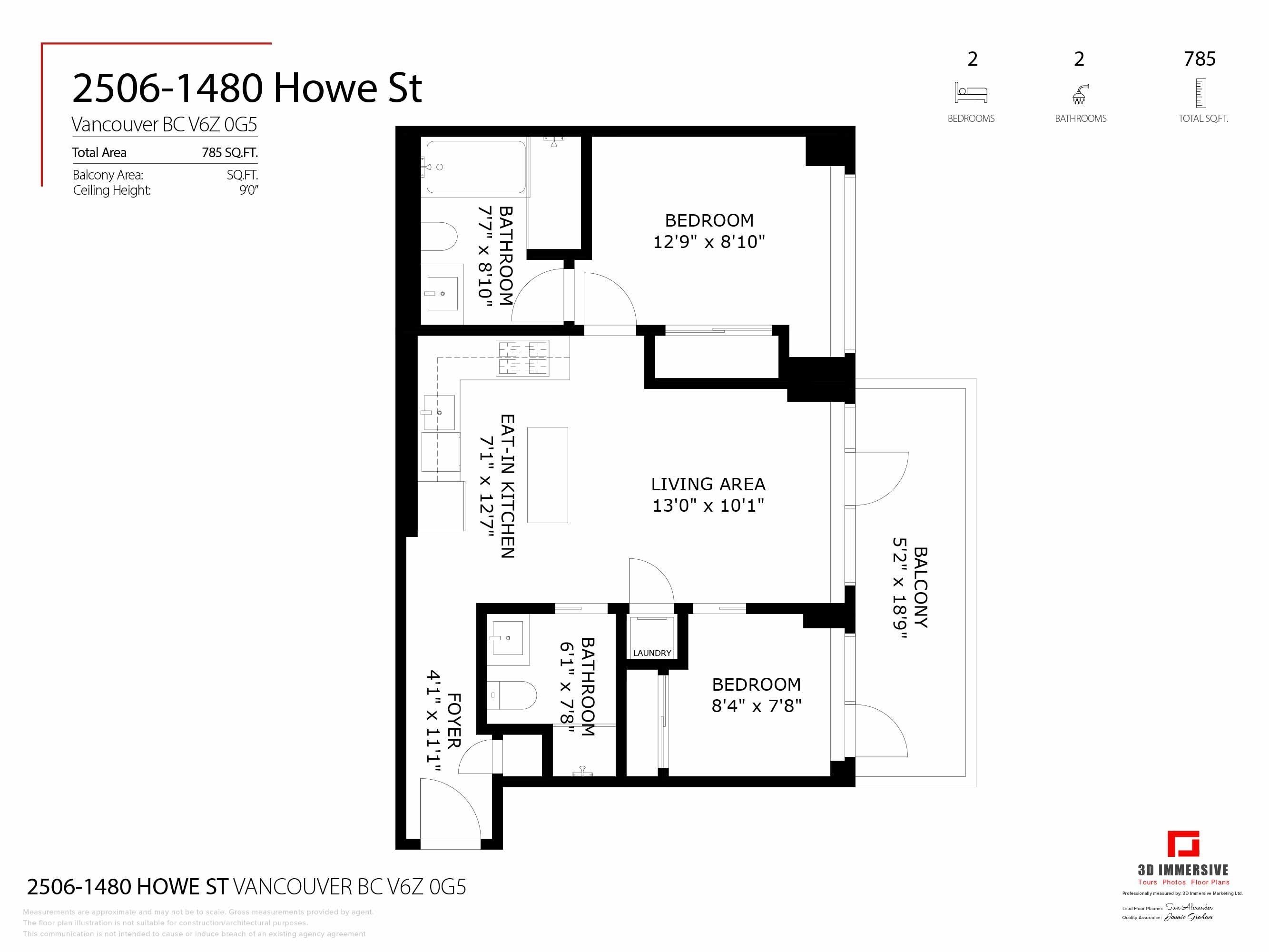 2506-1480 Howe Street, Vancouver, BC