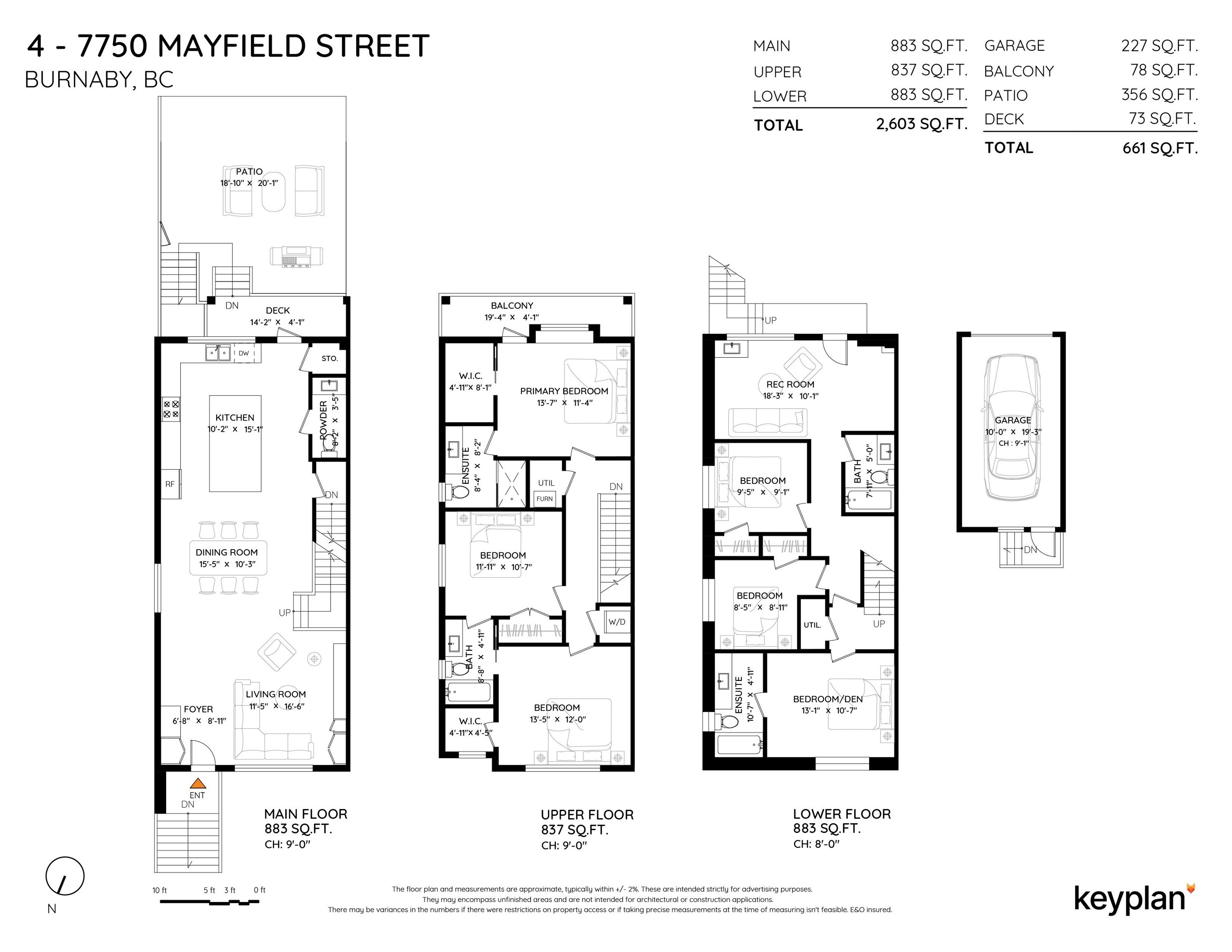 4-7750 Mayfield Street, Burnaby, BC