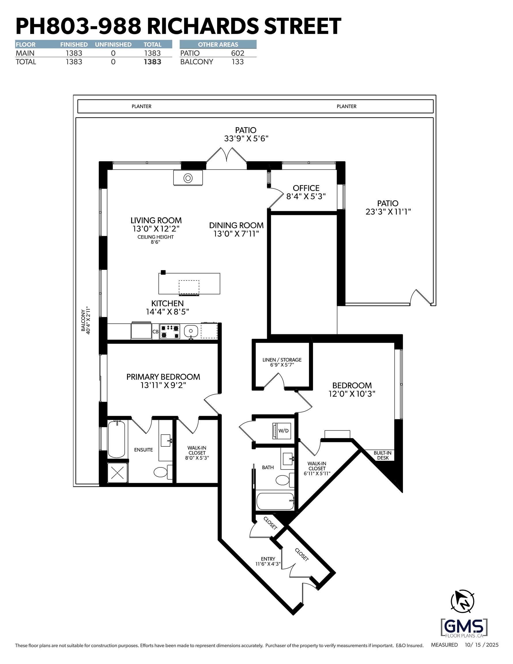 Ph803-988 Richards Street, Vancouver, BC