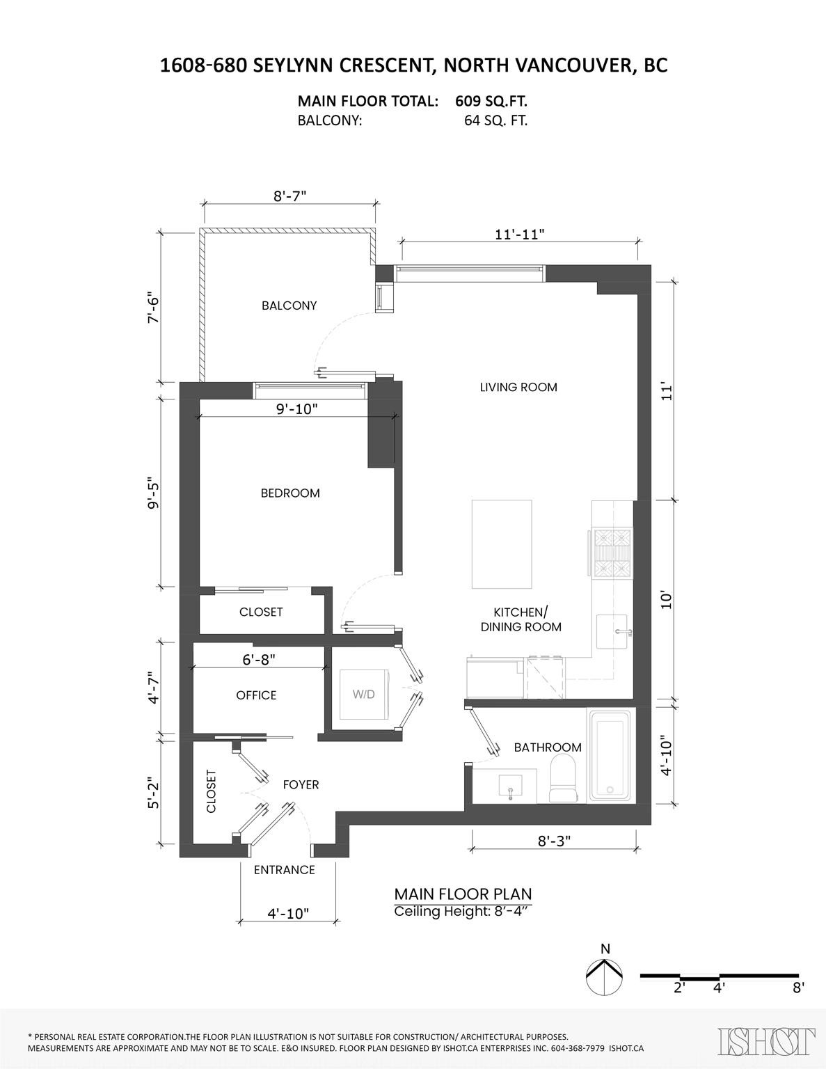 1608-680 Seylynn Crescent, North Vancouver, BC