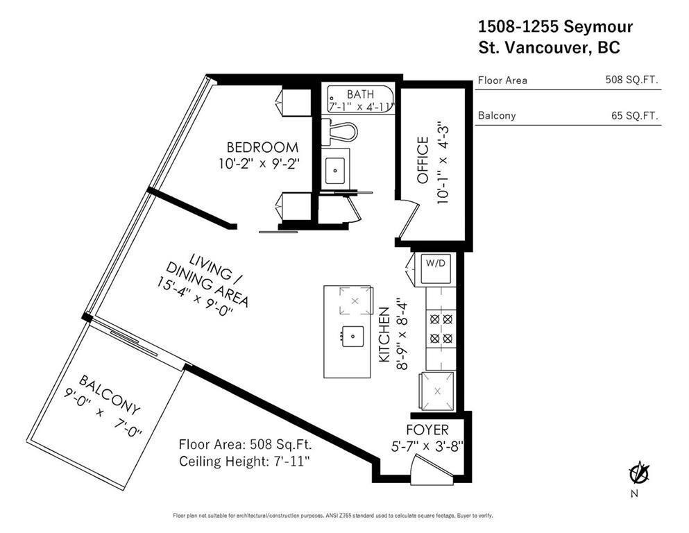 1508-1255 Seymour Street, Vancouver, BC