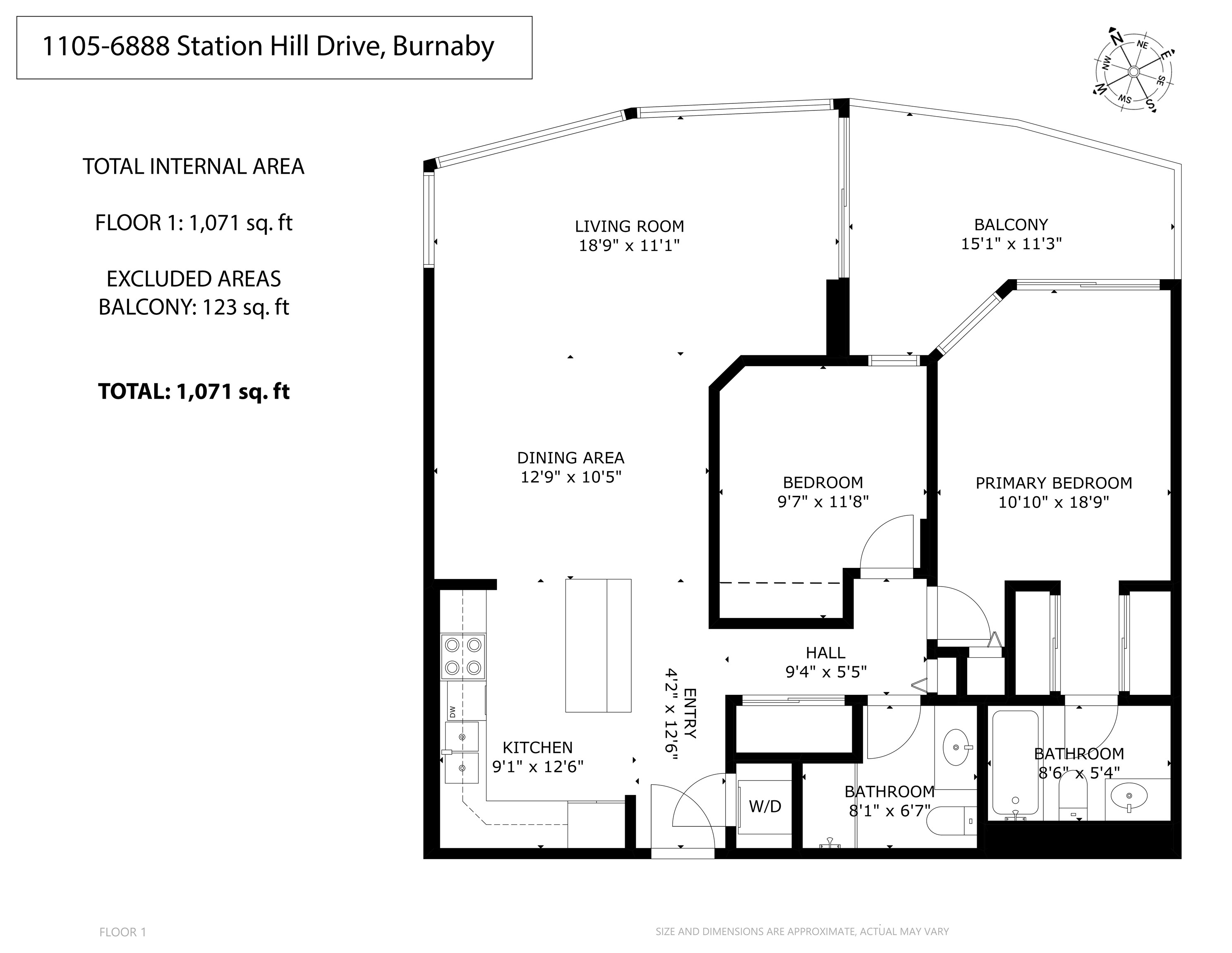 1105-6888 Station Hill Drive, Burnaby, BC