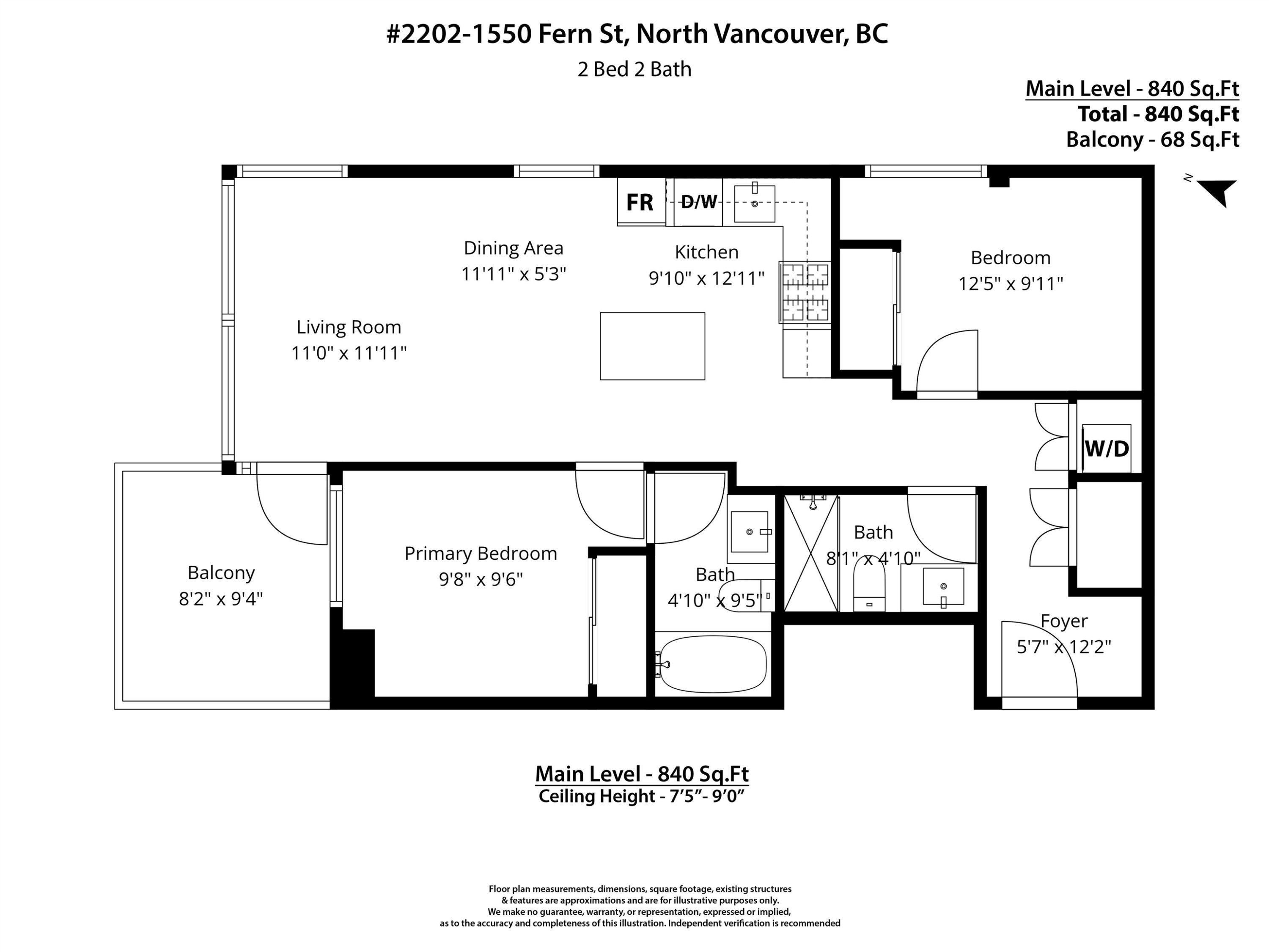 2202-1550 Fern Street, North Vancouver, BC
