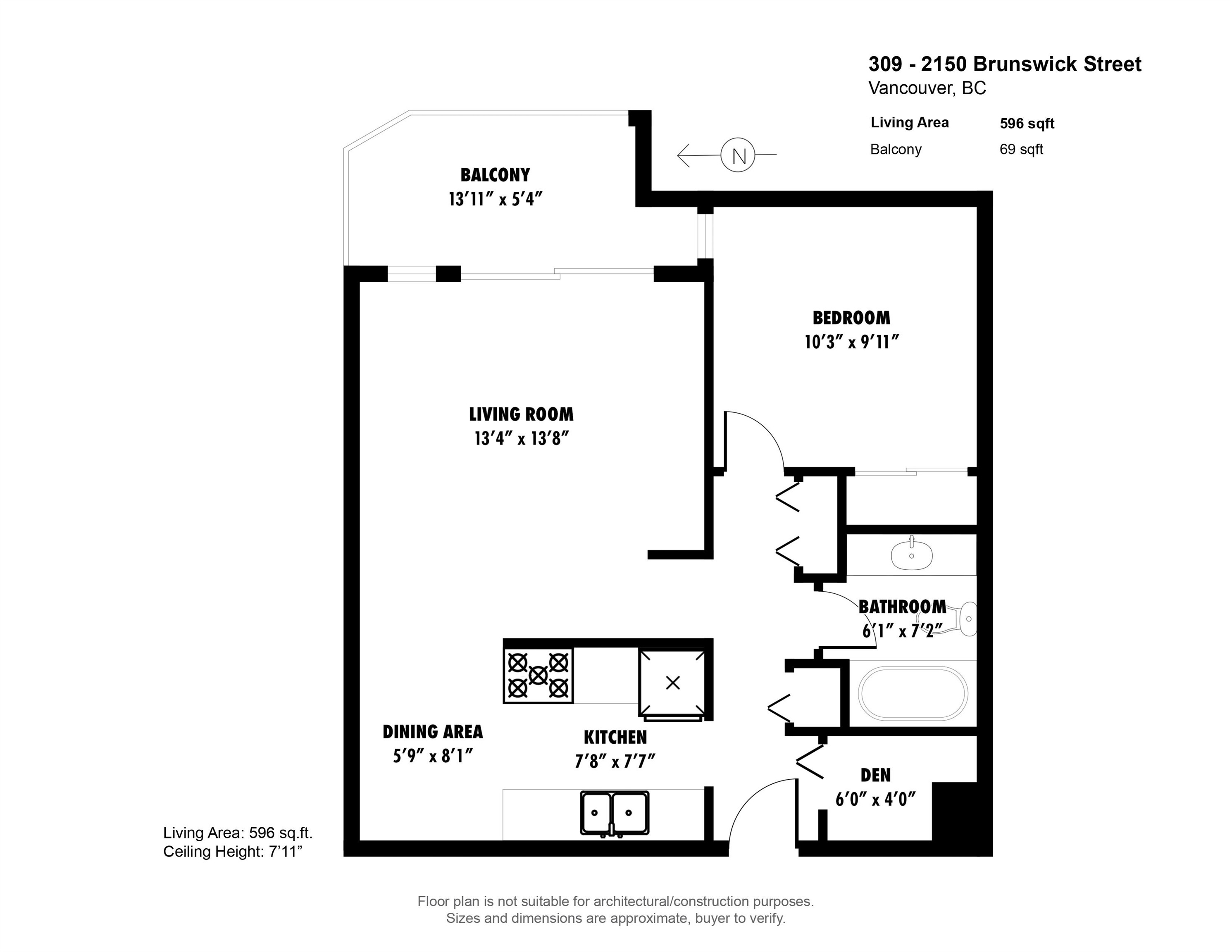 309-2150 Brunswick Street, Vancouver, BC
