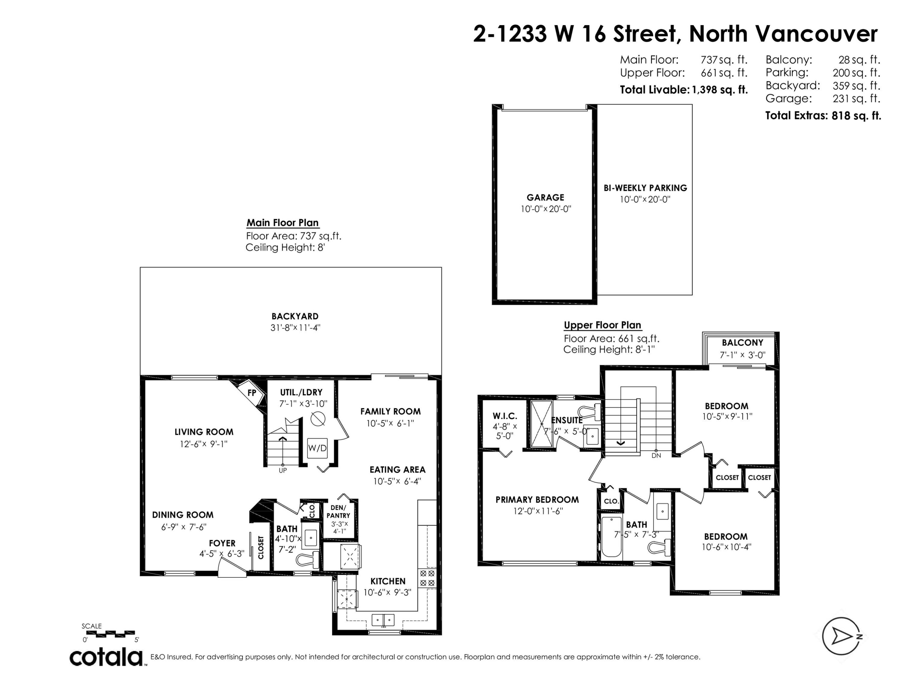 2-1233 16Th Street W, North Vancouver, BC
