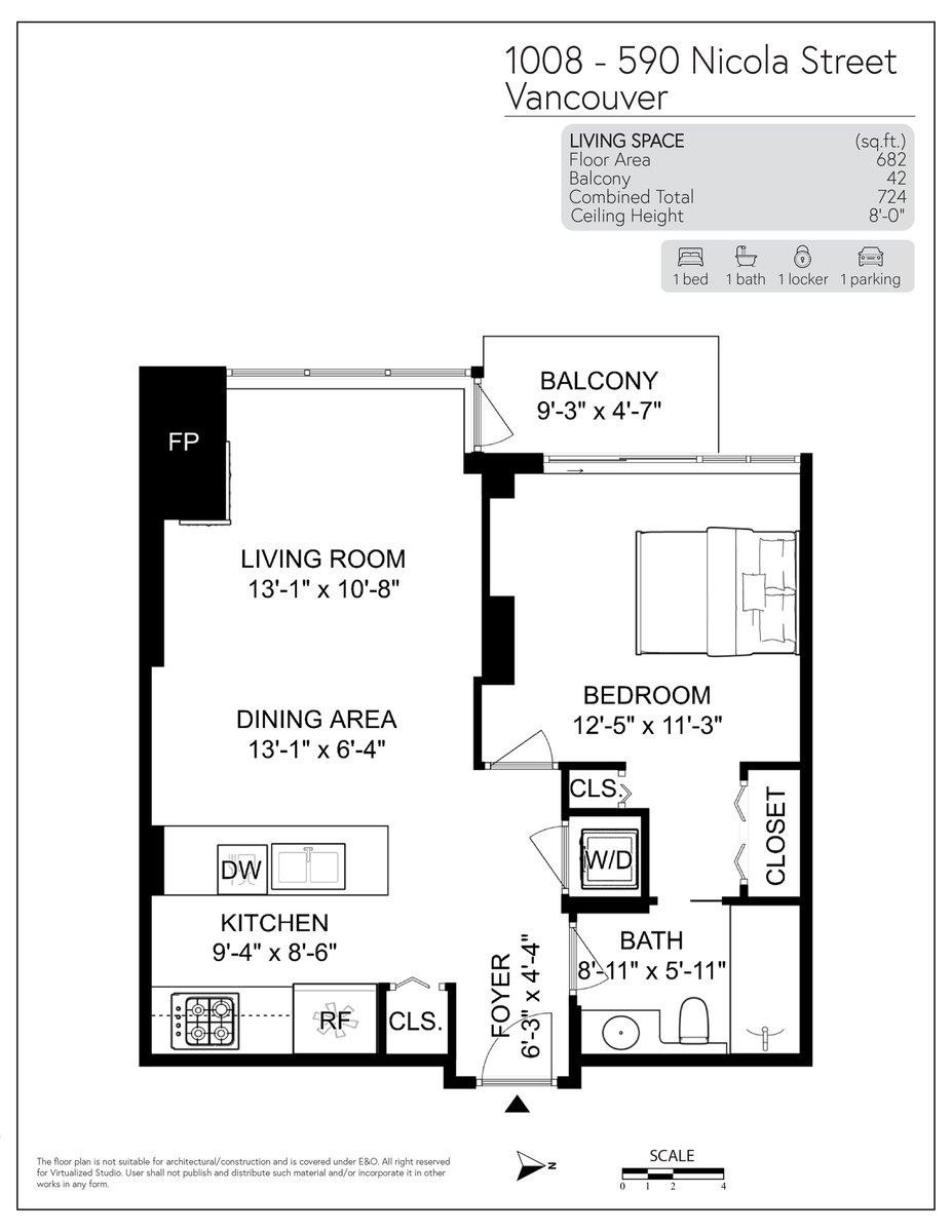 1008-590 Nicola Street, Vancouver, BC