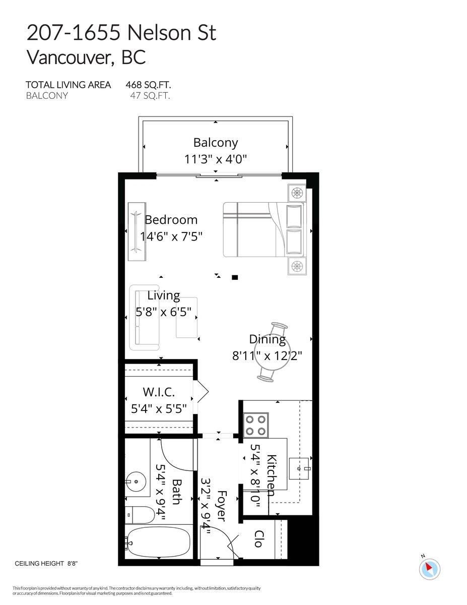 207-1655 Nelson Street, Vancouver, BC