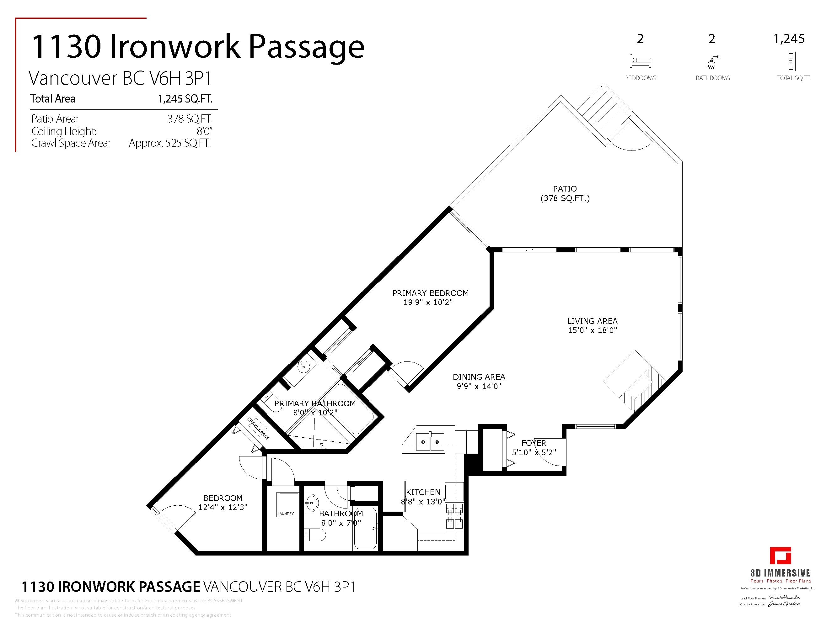 1130 Ironwork Passage, Vancouver, BC