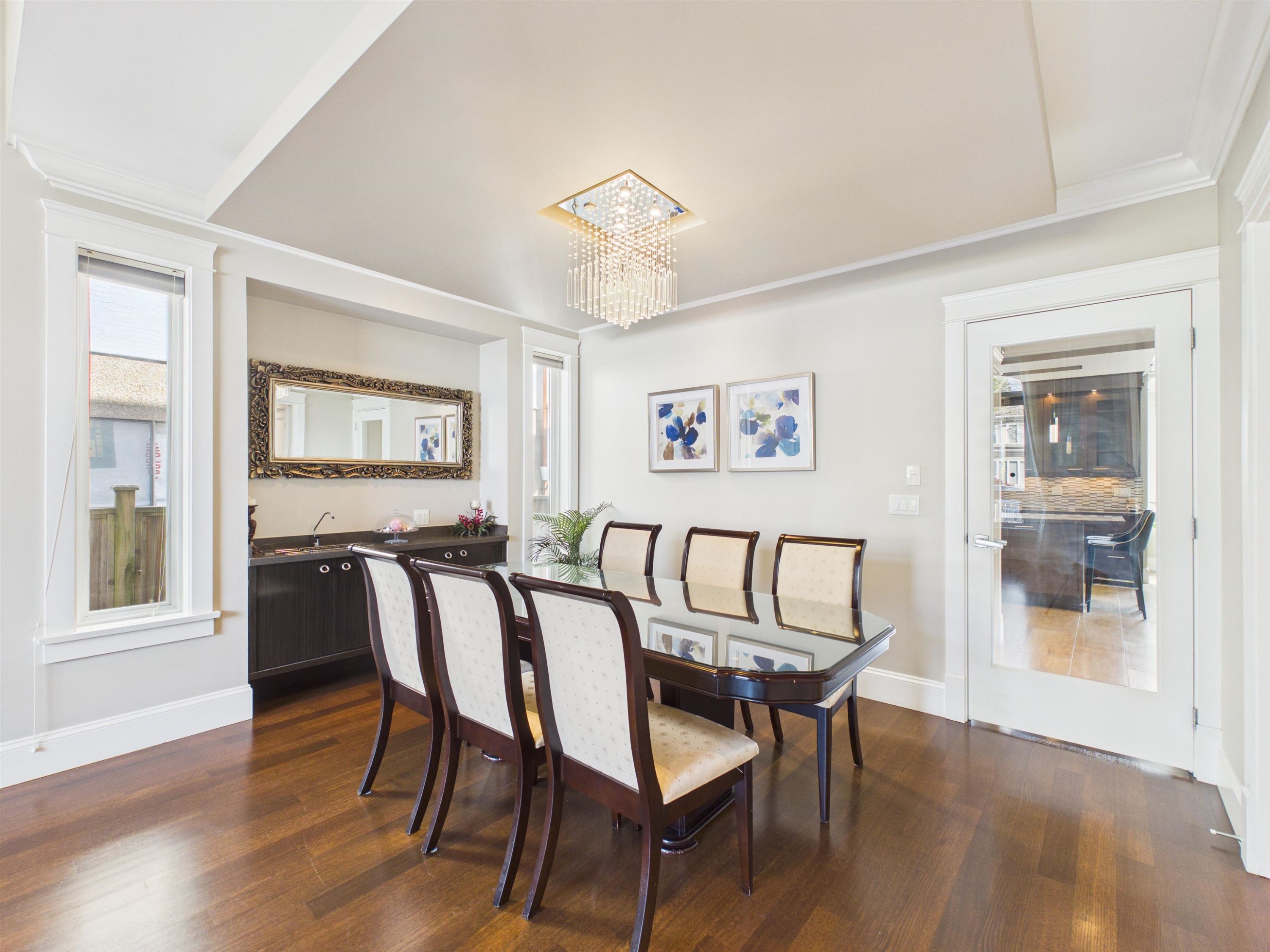 7320 Dow Avenue, Burnaby, BC - Indoor Photo Showing Dining Room
