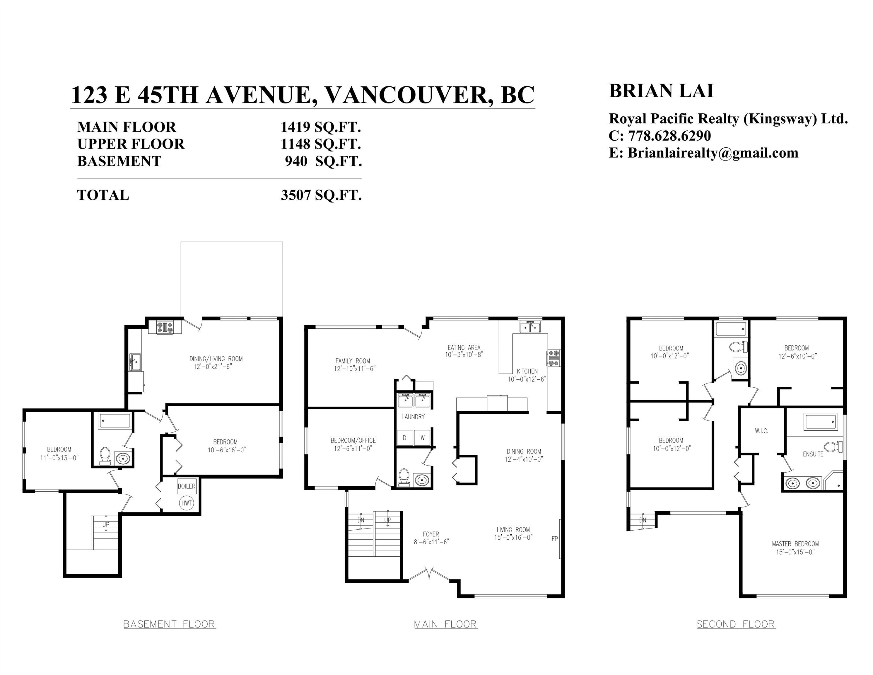 123 45Th Avenue E, Vancouver, BC