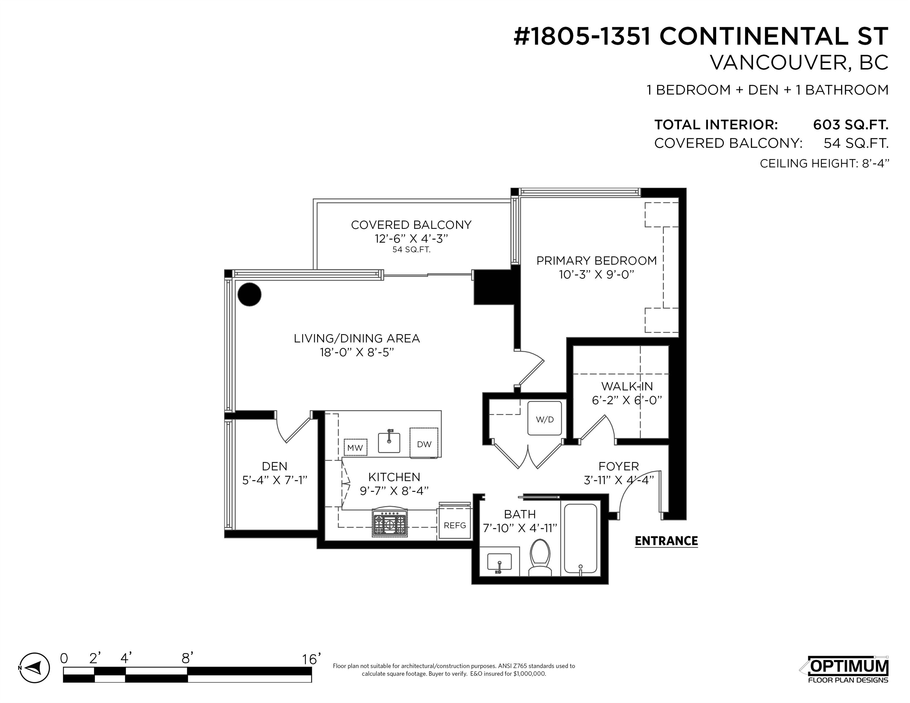 1805-1351 Continental Street, Vancouver, BC