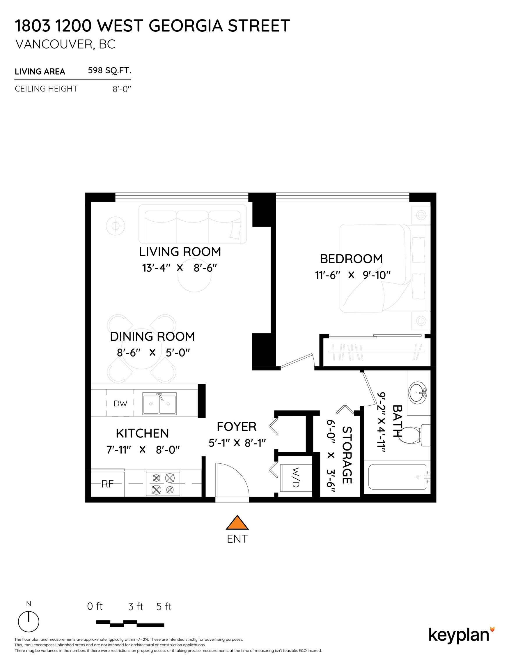 1803-1200 Georgia Street W, Vancouver, BC