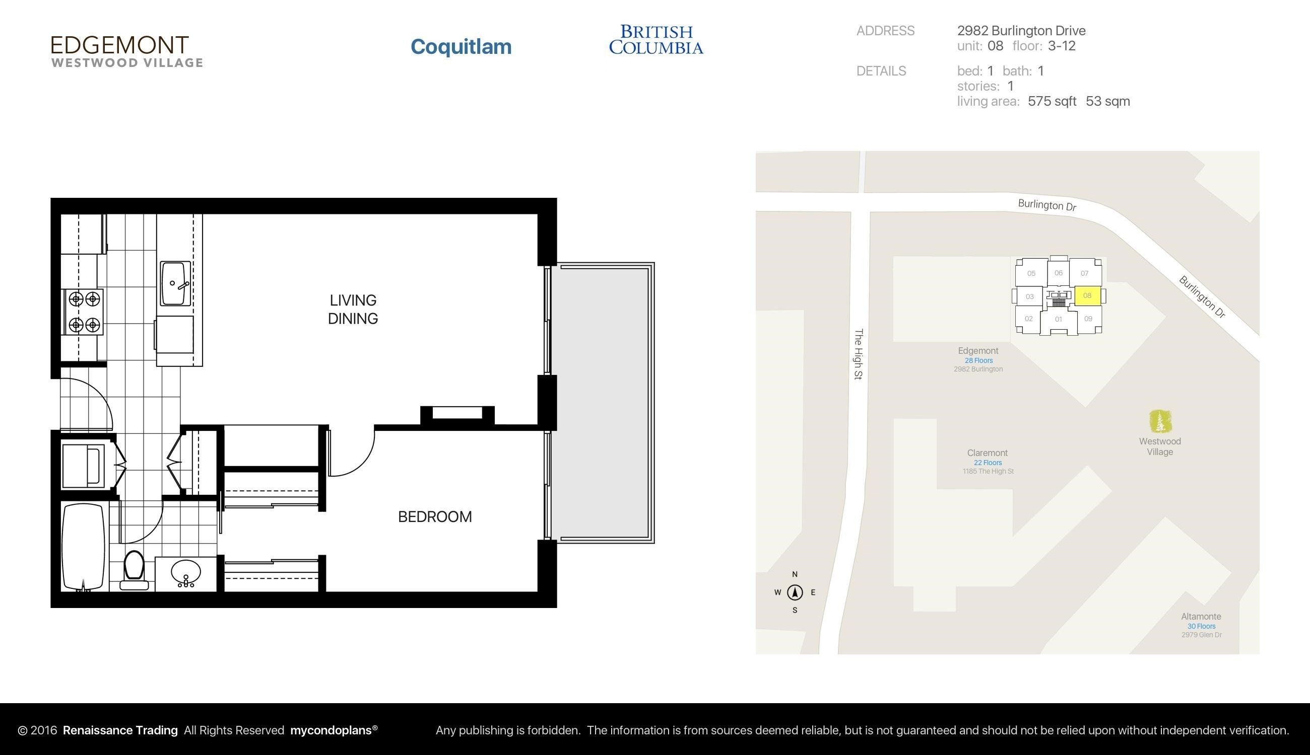 608-2982 Burlington Drive, Coquitlam, BC