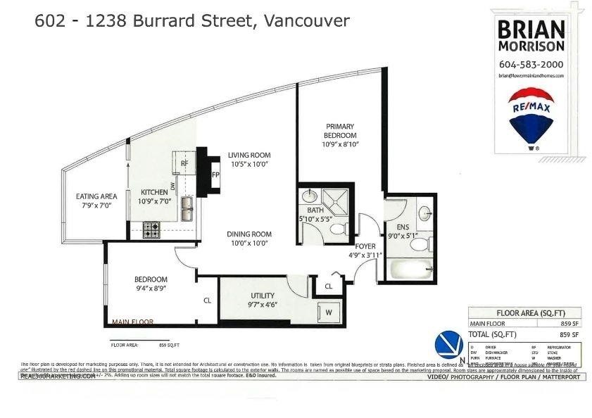 602-1238 Burrard Street, Vancouver, BC