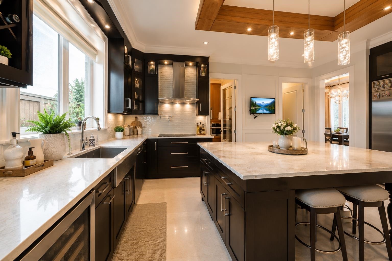 6240 Bellflower Drive, Richmond, BC - Indoor Photo Showing Kitchen With Upgraded Kitchen